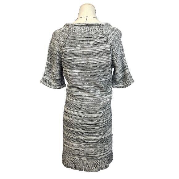 Cabi Blue White Marled 973 Short Sleeve Pullover Tunic Knit Sweater Size Small - Picture 6 of 10
